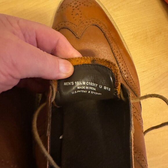 Cole Haan Grand OS Morris  Men's Size 10.5  Oxford Wingtip Brown - Picture 4 of 4